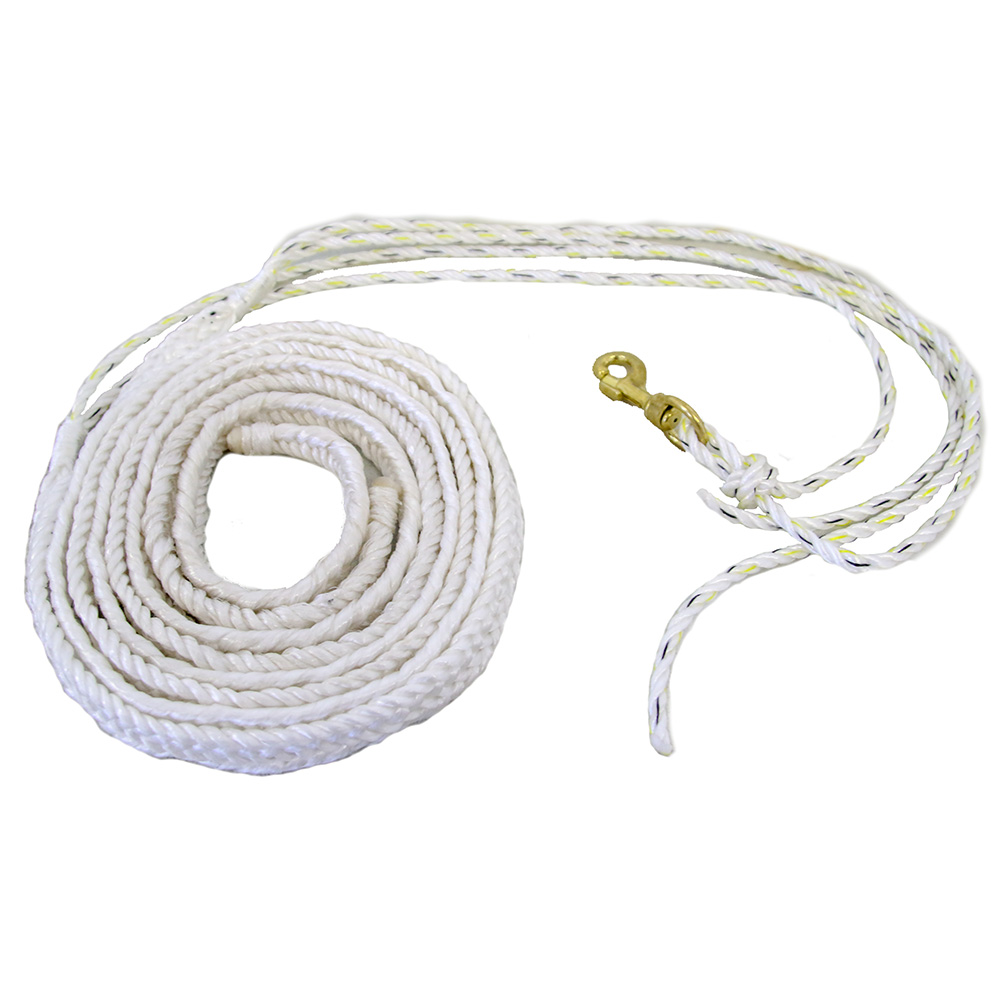 Reins - Braided Rope with Tie Down - Silver - The Australian